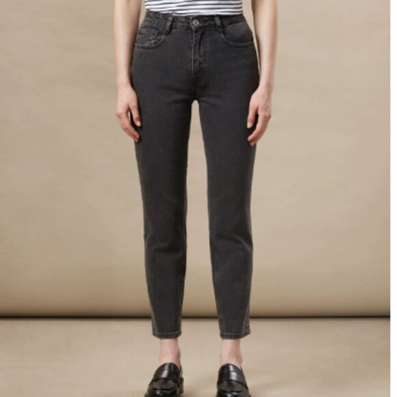 Frank & Oak Women's High Rise Jeans - Charcoal - Picture 1 of 11